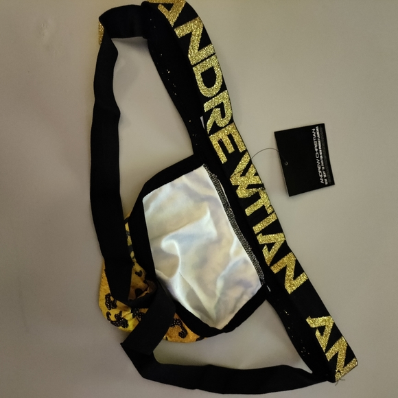 Andrew Christian Glam Leopard Jock gold S L NWT - Picture 2 of 7